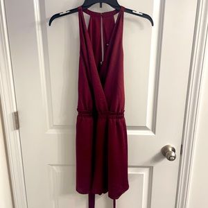 Express NWT Maroon Romper Size L